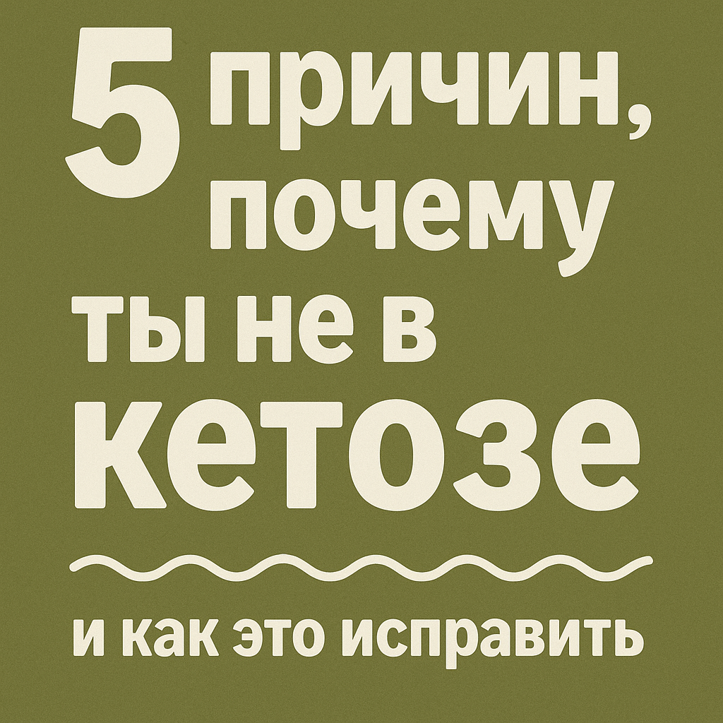 Почему кетоз не наступает? Узнайте главные причины и исправьте ситуацию
