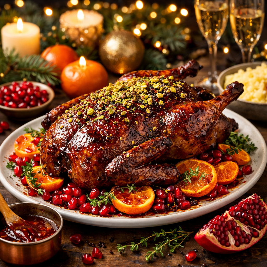 Идеальная утка в мандариново-гранатовой глазури для новогоднего стола