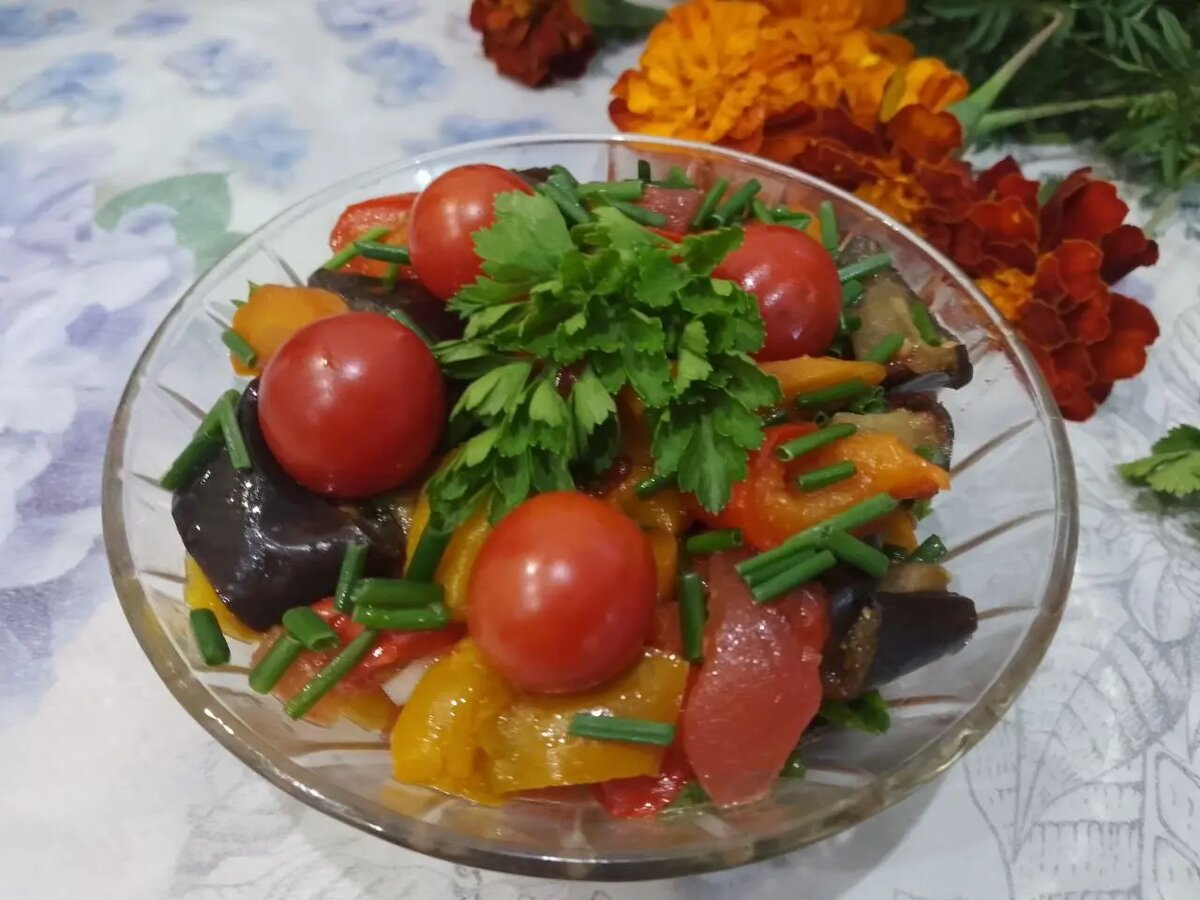 Запеченные овощи: яркий и полезный салат для здоровья